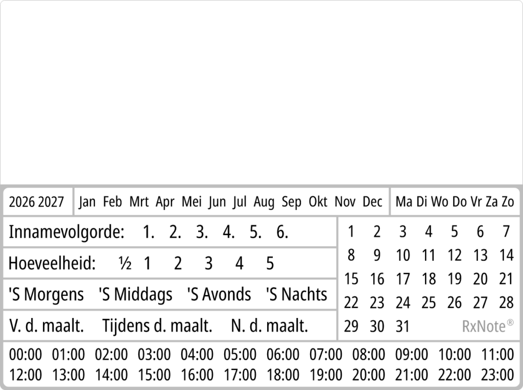 RxNote Farmaceutische Kalender L