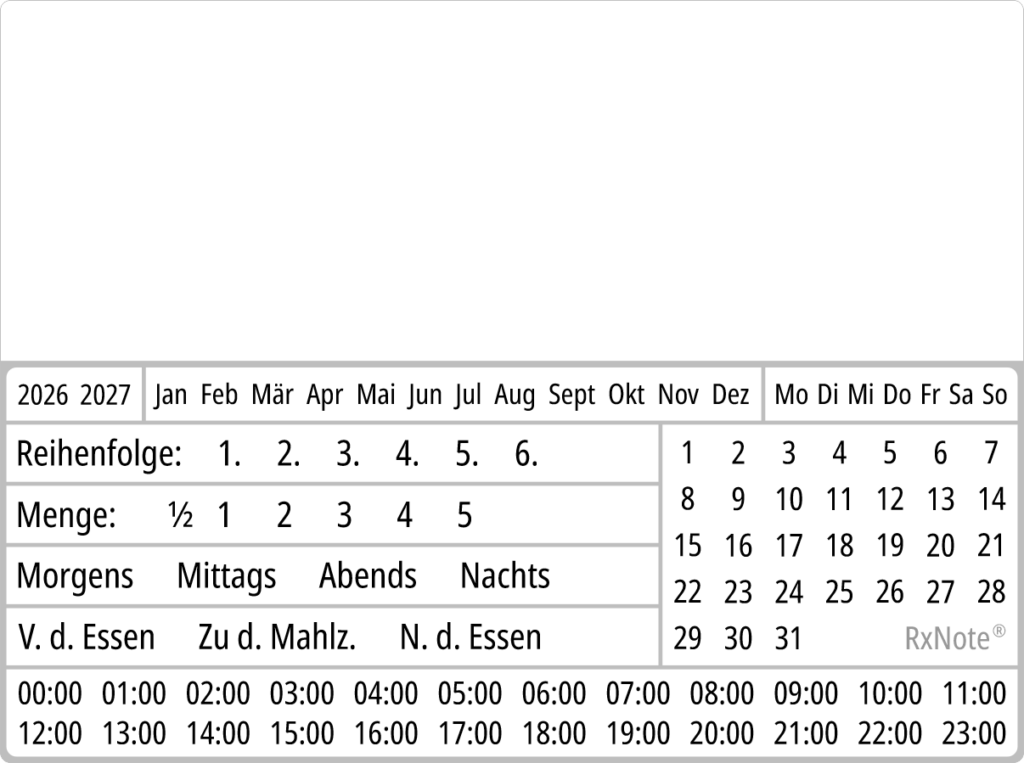 RxNote Medikamenten-Tracker – Groß