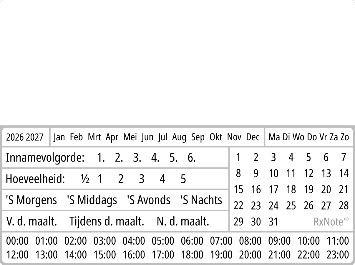 RxNote Medicatietracker – Groot