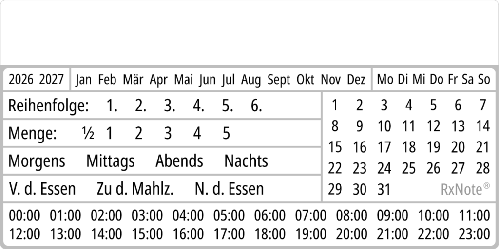 RxNote Medikamenten-Tracker – Mittel
