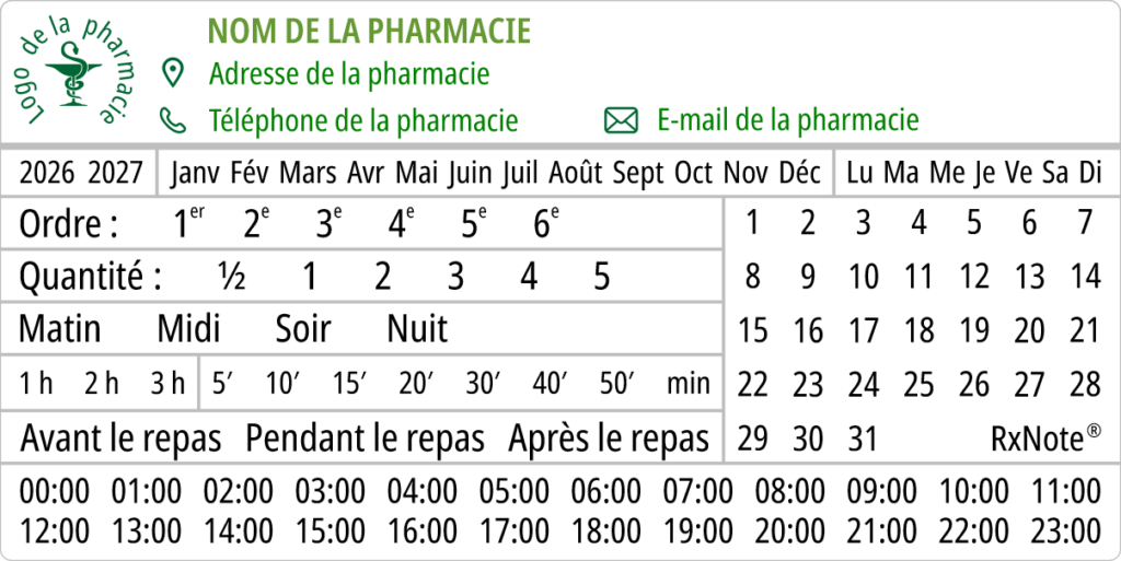 Étiquettes autocollantes pour pharmacies – RxNote